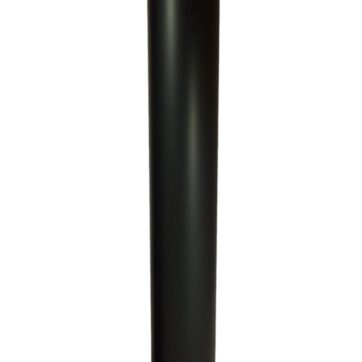 EW 150 2,0 mm paspijp 1000 mm zwart met stelring