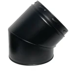 ISOTUBE Plus Twist Lock DW150 x 200 bocht 30 graden met klemand - zwart